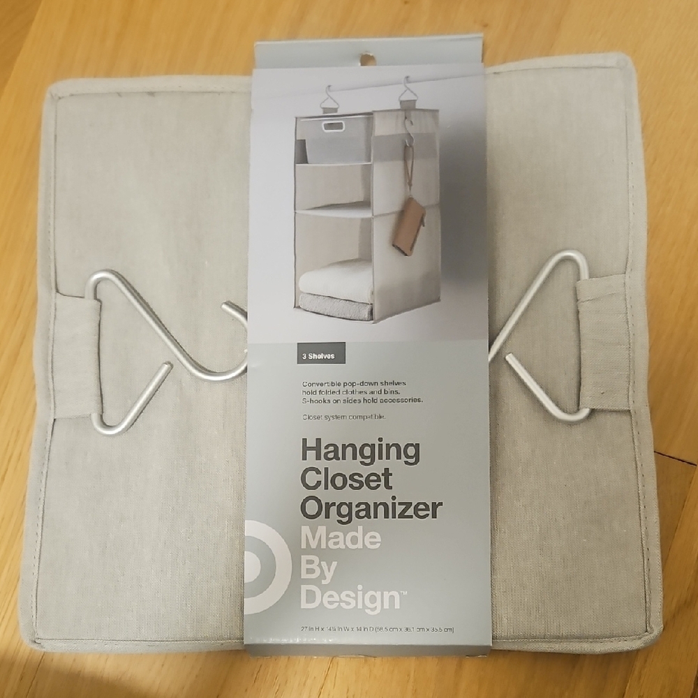 Made By Design Hanging Closet Organizer - Cream